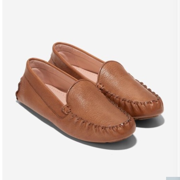 Cole Haan Shoes - Cole Haan Women's Evelyn Driver Loafer Moccasin Shoes 5.5 Tan Brown Leather